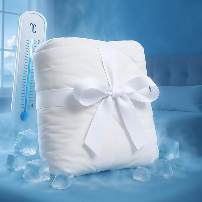 Cooling Comforter – 100% Viscose from Bamboo Shell & Fill, Silky Soft, Breathable, Lightweight All Season Duvet Insert, Down Alternative Blanket, King Size 106"x90", for Hot Sleepers & Sensitive Skin