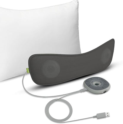 Avantree Slumber - Pillow Speaker for Sleeping, Private Audio with Built-in White Noise, Bluetooth & AUX Support, Volume Control, Sleep Timer, Charge Free for Home Use, Sleep Aids Headphones