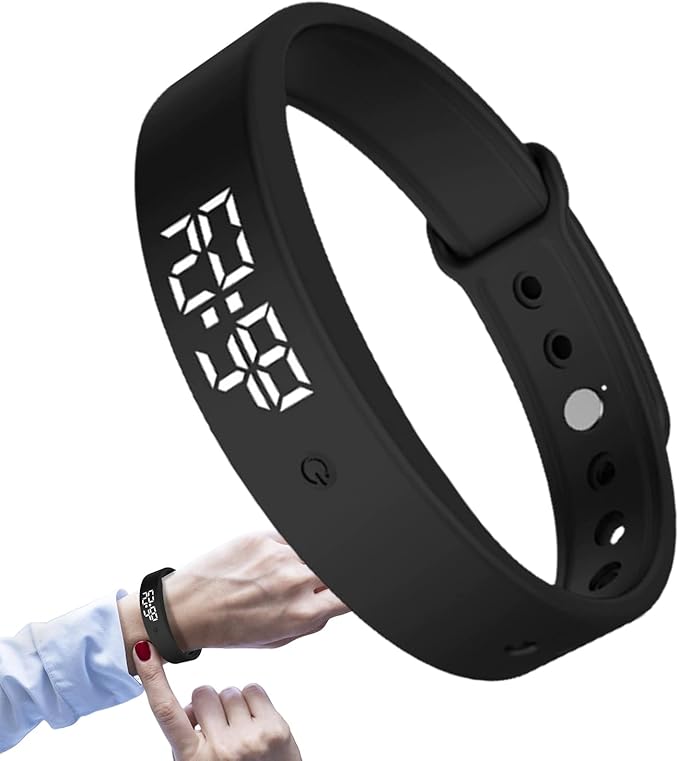 Alarm Vibrating Watch, Alarm Reminder Watch, Silent Vibrating Timer Clock, 3 Alarms Daily Organizer Timer for Adults/Men/Women/Teens/Elderly