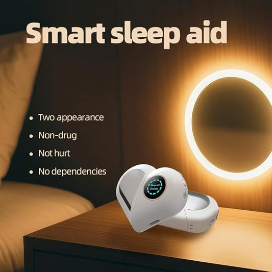 Handheld Sleep Aid Device, Low-Frequency Pulse Generator, 2 Modes with Display Screen, Relief Anxiety Insomnia Sleep Instrument for Adults Elderly