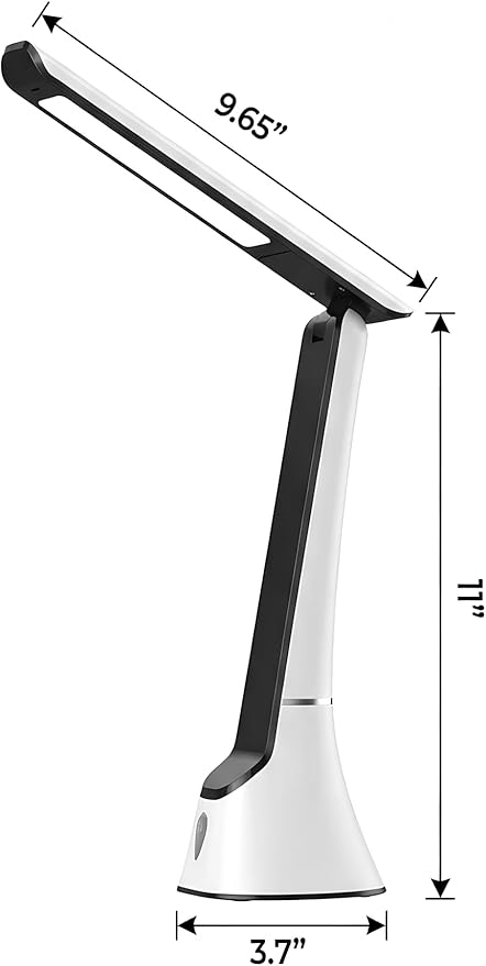 Light Therapy Lamp, 10000 LUX LED Desk Sunlight Lamp, UV-Free Full Spectrum Mood Lighting with Night Light, Rechargeable for Home Office, Leather-Like Texture