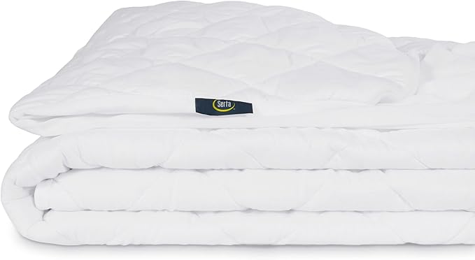 Serta Simply Clean Triple Action Mattress Pad, Waterproof Mattress Pad, Ultra Soft and Stain-Resistant Mattress Pad, Machine Washable, Twin, White