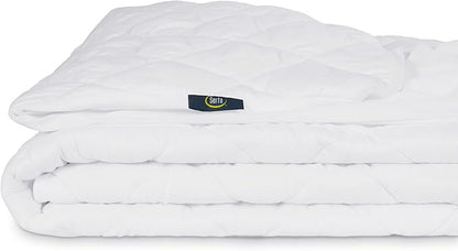 Serta Simply Clean Triple Action Mattress Pad, Waterproof Mattress Pad, Ultra Soft and Stain-Resistant Mattress Pad, Machine Washable, Twin, White