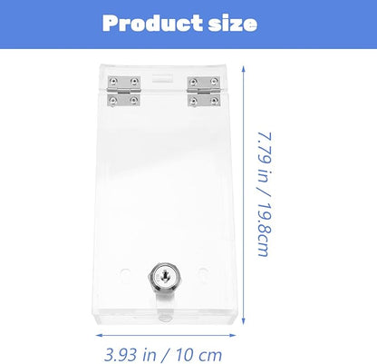 Zerodeko Clear Phone Lock Box Self-Control Smartphone Holder Lockable Plastic Mobile Phone Case Medicine Storage Lock Storage Box Container for Food Snacks Refrigerator