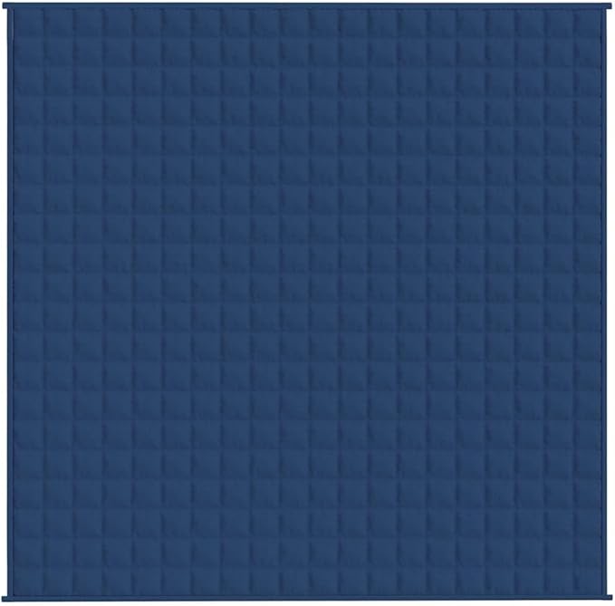 vidaXL Weighted Blanket in Blue - Material with Even Weight Distribution - Comfortable and Breathable Fabric - Ideal Sleeping Aid