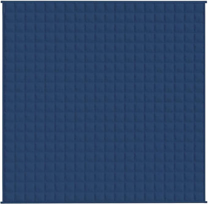 vidaXL Weighted Blanket in Blue - Material with Even Weight Distribution - Comfortable and Breathable Fabric - Ideal Sleeping Aid