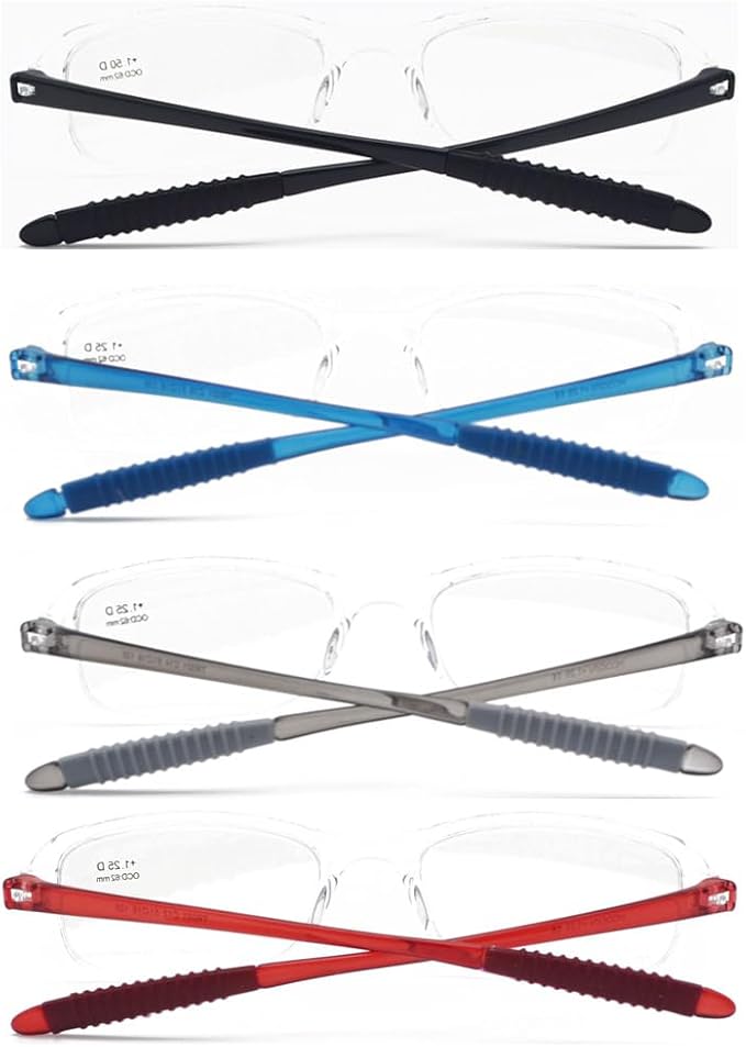 Computer Blue Light Blocking Reading Glasses(Flexible and Lightweight) UV Protection Readers Anti Eyestrain for Women Men (Clear, 2.5)