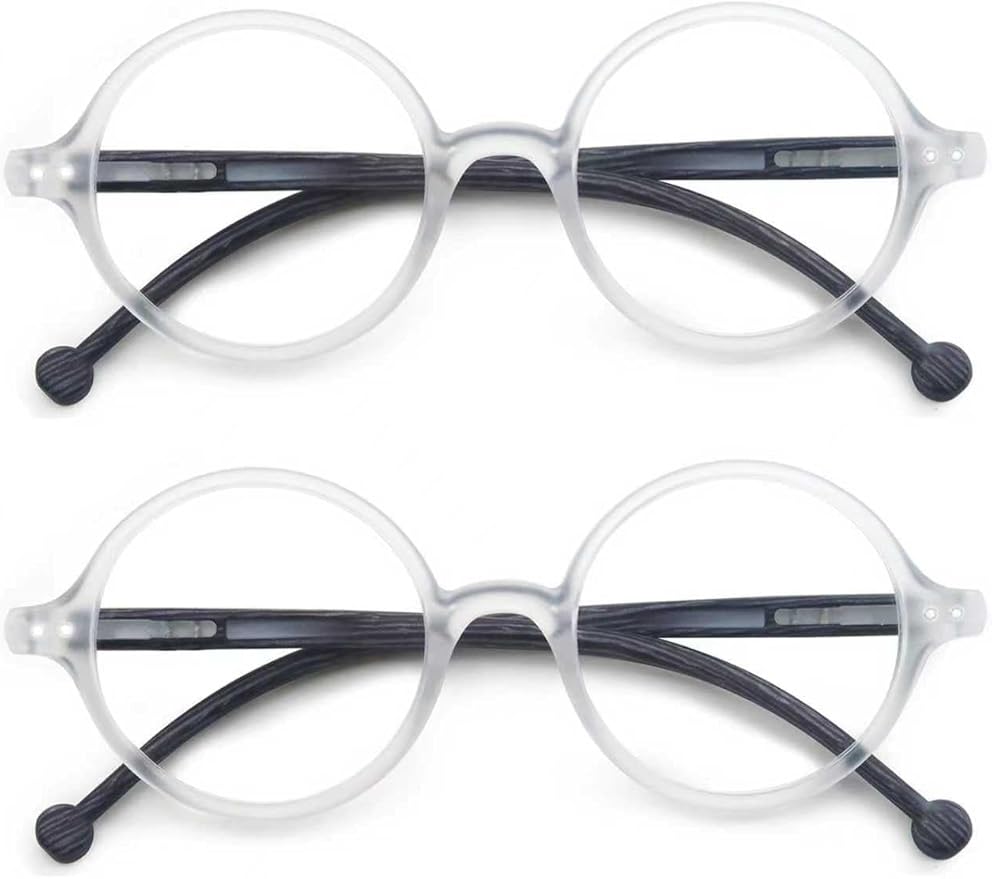 Round Reading Glasses Women Men Blue Light Blocking Circular Readers Unisex Ultra Lightweight Circle Cheaters Glasses
