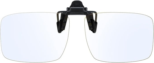 Trysee Blue Light Clip Ons for Glasses for Men Women Blue Light Blocker Fit Over Computer Glasses TS801