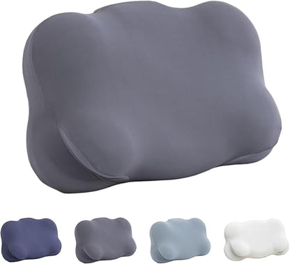 Cloud Pillow - Ergonomic Memory Foam Pillows, for Side, Back, and Stomach Sleepers, Adjustable Memory Foam with Breathable Cover for Optimal Comfort (Gray)