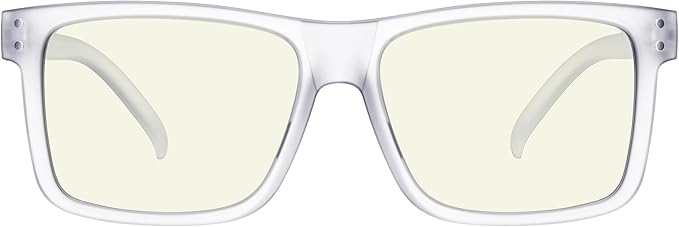 Eyekepper Oversized Reading Glasses Square Large Blue Light Readers for Men Women - Transparent +2.50