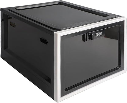 SANIDIKA Medicine Lock Box - Refrigerator Lockable Box for Food Storage Locker - Lockbox with Combination Lock- Pill Case Medical Organizer Locking Cabinet - Ipad Tablet Phone Jail Boxes