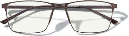 MERRY'S Fashion Blue Light Blocking Glasses - Reading Glasses Metal Frame Spring Hinge Readers for Men Eyeglasses