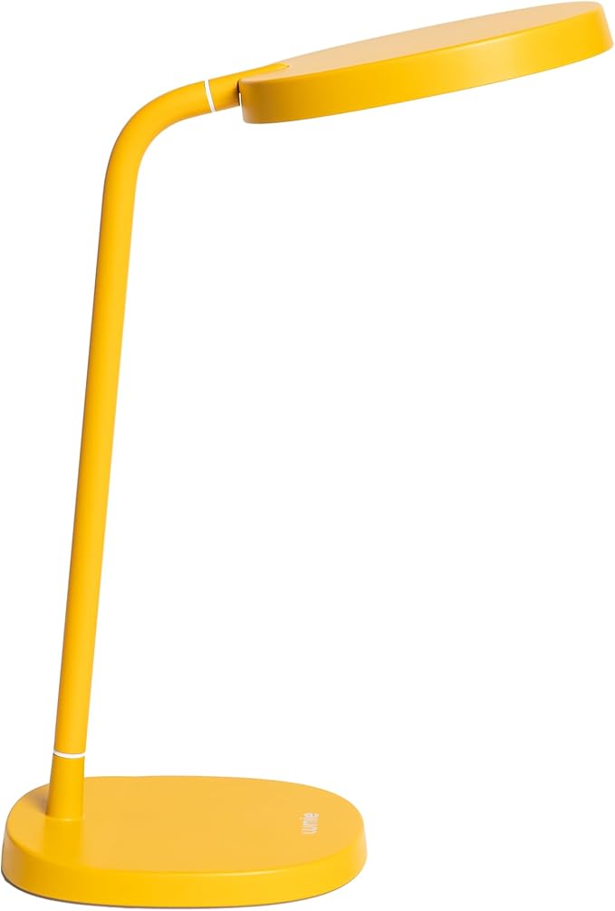 Lumie Task - 10,000 Lux Adjustable Bright Light Therapy Desk Lamp for Mood and Energy Boost and Winter Blues Relief, Crystal Clear Illumination and Maximum Visual Comfort - Golden Yellow