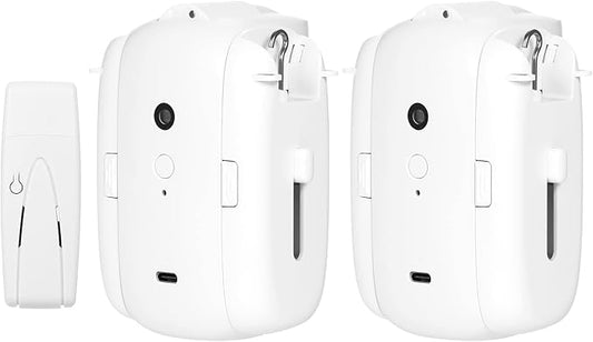 2Pcs Smart Electric Curtain Motor Curtains Rod Opener Voice Control Timer Control Light Sensor Automatic Curtain Switch Robot for I-rail U-rail