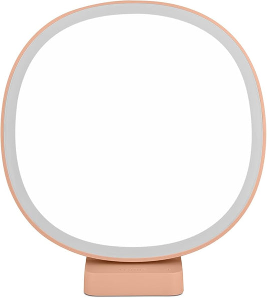 Lumie Dash – 10,000 Lux Compact Bright Light Therapy Lamp for Mood and Energy Boost and Winter Blues Relief, Crystal Clear Illumination and Maximum Visual Comfort - Terracotta Pink