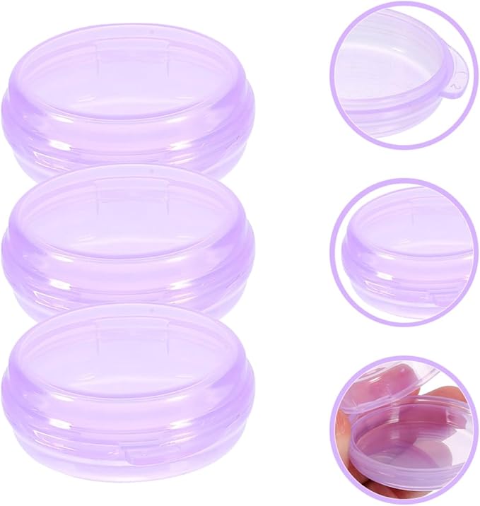 NOLITOY 3pcs Daily Pill Organizer Portable Travel Medication Container Small Vitamin Holder for Travel Office and Outdoor Use Sealed Design for Freshness