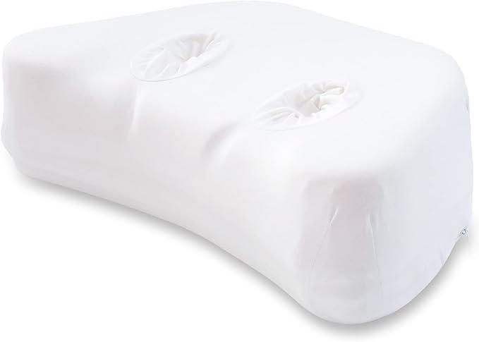 – Side Sleeping Pillow | Height Adjustable | Ear Pain Relief | CPAP Pillow | Wrinkle Prevention | TMJ | Advanced Memory Foam with Soft Cover (Soft)
