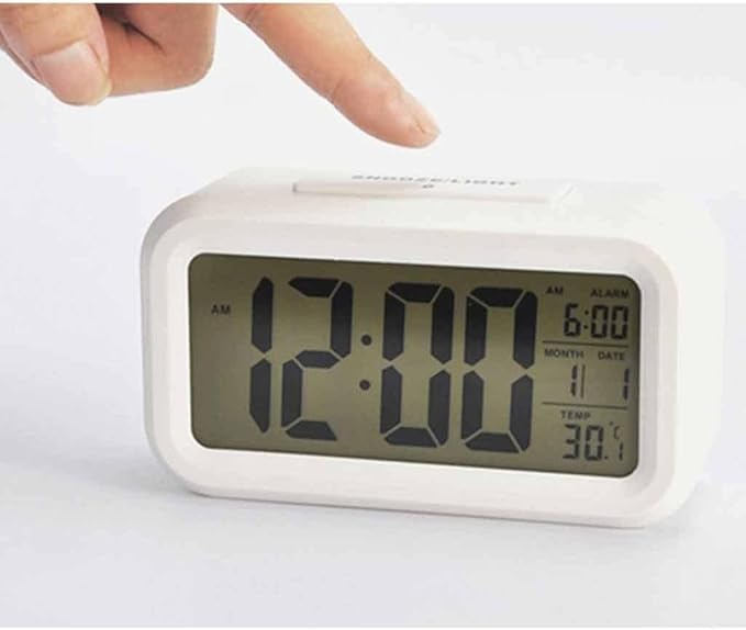 Alarm Clock for Bedroom,Wake Up Light Sunrise Alarm Clock for Kids,Smart Voice Alarm Clock, Smart Timer, Student, Electronic Warning Machine