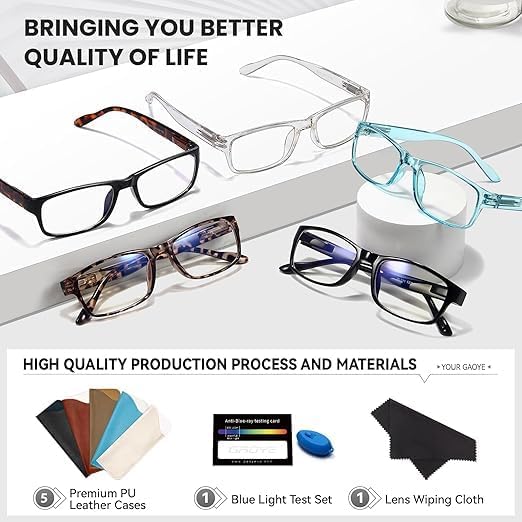 Gaoye Reading Glasses Men/Women, Eyeglasses, Blue Light Readers for Men/Women, Computer Eye Glasses, Cheaters