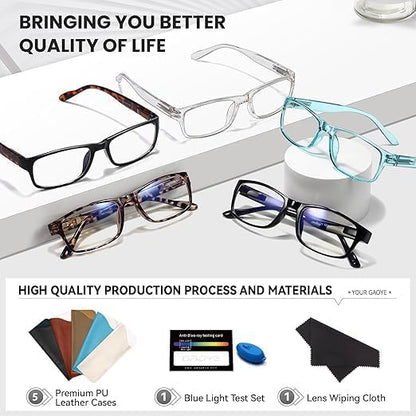 Gaoye Reading Glasses Men/Women, Eyeglasses, Blue Light Readers for Men/Women, Computer Eye Glasses, Cheaters