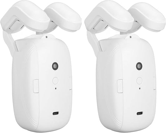 2PCS Automatic Curtain Opener, Smart Curtains Home Device with Voice Control, APP Remote Control, Smart Curtain Motor with Timer forHome