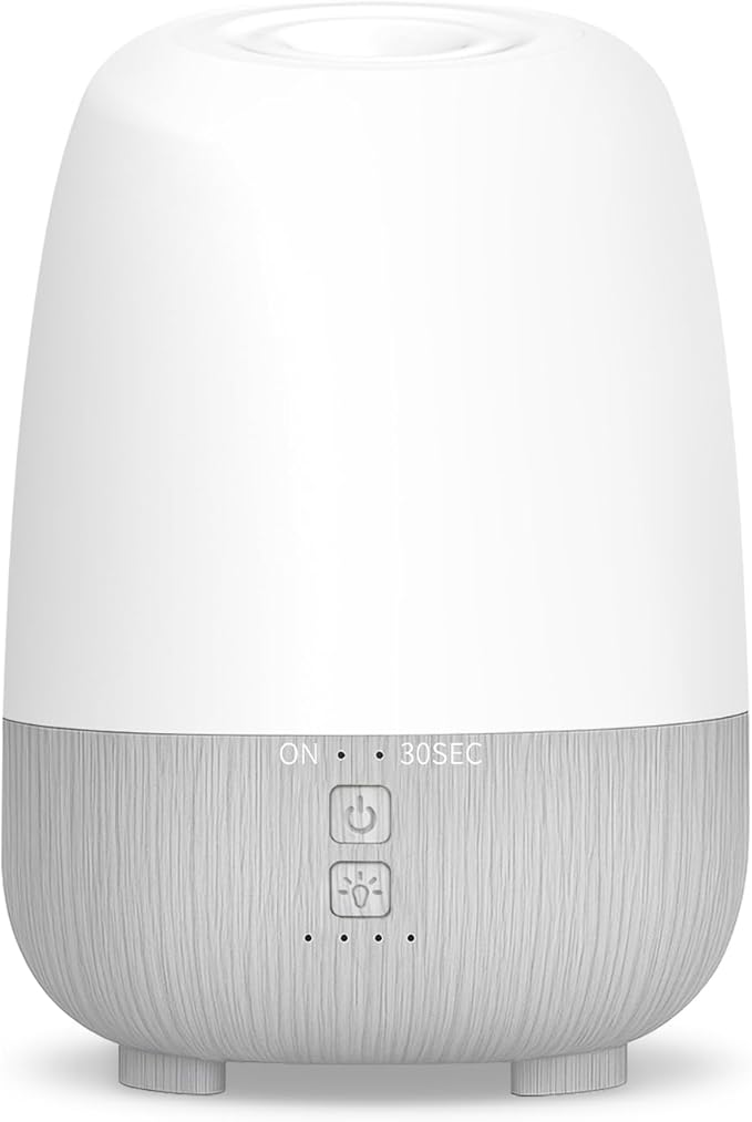 150ML Rechargeable Battery Operated Essential Oil Diffuser, Portable Cordless Aromatherapy Diffuser,7-Hour Runtime with 7 LED Color Changing Lights for Home, Office, Bathroom, Travel