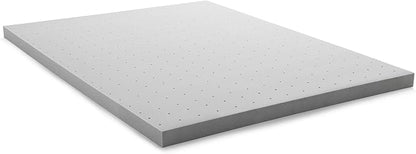 Lucid 3 Inch Ventilated Bamboo Charcoal Memory Foam Mattress Topper - Twin XL Mattress Topper