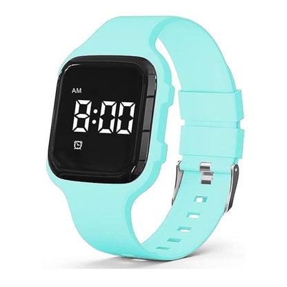 Vibrating Alarm Watch, Potty Training Watch Water Resistant Medical Reminder Watch with Timer (Light Green)