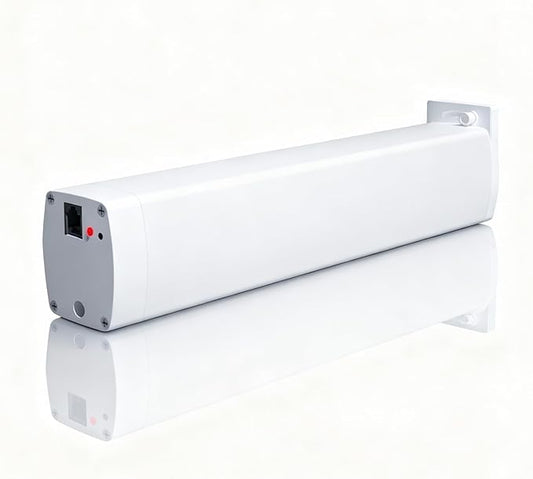 Wifi Motor with Plug for Smart Curtain Track System, Automatic Ceiling Curtain Opener, Motorized Curtains with App, Voice, Remote Control, Compatible with Alexa,Google and Siri