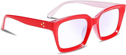 FEISEDY Retro Square Blue Light Blocking Reading Glasses Anti Glare Digital Eyestrain Reader B2479