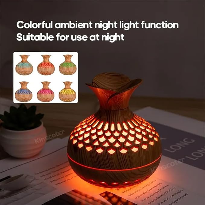 Portable Small Cool Mist Humidifiers - Desktop Humidifier for Office, Car, Pets, Plants, Bedroom, Yoga, Travel, Baby, Room with LED Night Light & Auto Shutoff, Quite Mist Air Humidifier (Light Color)