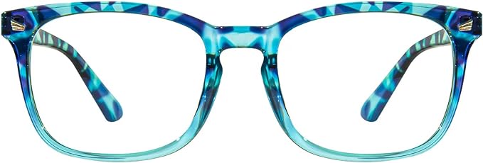 MAXJULI Blue Light Blocking Glasses,Computer Reading/Gaming/TV/Phones Glasses for Women Men(Blue Tortoise)