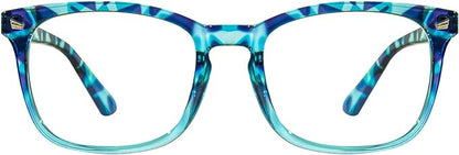 MAXJULI Blue Light Blocking Glasses,Computer Reading/Gaming/TV/Phones Glasses for Women Men(Blue Tortoise)