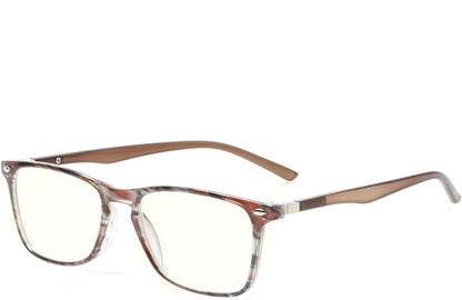 JOSCHOO Computer Reading Glasses Blue Light Blocking Readers Men and Women Glasses of Reading (Brown Stripe, 2.5)