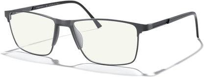 MERRY'S Fashion Blue Light Blocking Glasses - Reading Glasses Metal Frame Spring Hinge Readers for Men Eyeglasses