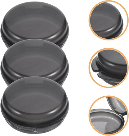 NOLITOY 3pcs Portable Pill Organizer Transparent Travel Medicine Storage Case Compact Design for Easy Use Airtight Seal for Medication for Daily Vitamins and Travel