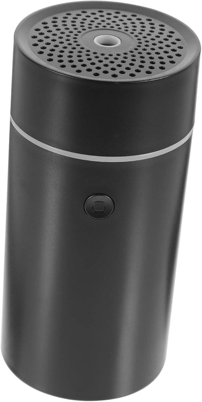 PartyKindom Portable Usb Diffuser Car Humidifier for Essential Oils Compact Black Design for Home Office Travel Improves Air Quality Relieves Dry Skin