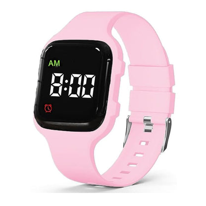 Vibrating Alarm Watch, Potty Training Watch Water Resistant Medical Reminder Wristband with Timer (Pink)