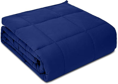 Weighted Blanket 48''x72''x12lbs Weighted Blankets NavyBlue heavey Blanket for Adults is Comfortable and Cozy