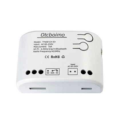 Smart WiFi Wireless Relay Switch Module, Tuya 1CH AC 85-250V/ USB 5V Smart Life Remote Control Dry Contact Momentry Switch Compatible with Alexa and Google Home