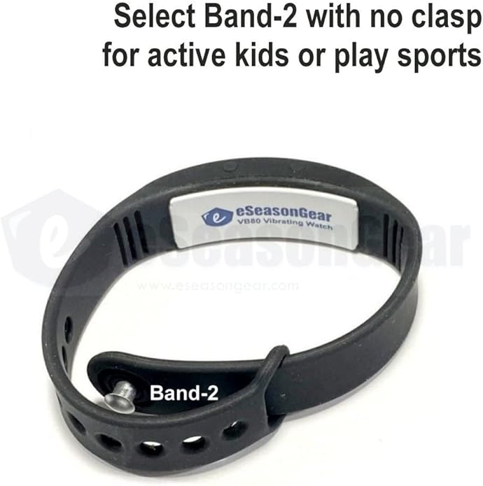 VB80 12 Alarm Vibrating Watch, Silent Vibration Shake Wake ADHD Medication Reminder
