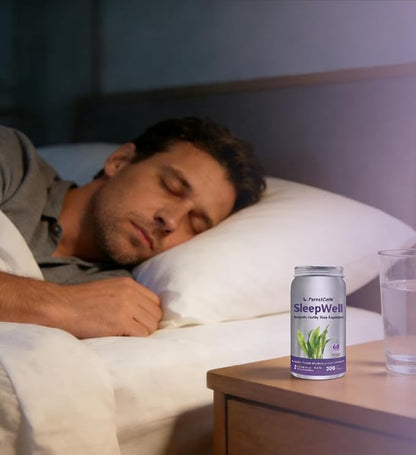 Melatonin-Free Sleep Aid for Adults with GABA & Seaweed Extract - Natural Supplement for Deep Sleep & Waking Up Refreshed, Stress Relief & Cognitive Support - Non-Habit Forming, 60 Capsules