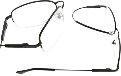 Eyekepper 97% Blue Light Blocking Reading Glasses-Better Sleep Computer Readers-Mens Womens Memory Titanium