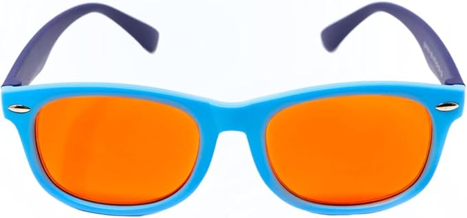 DefenderShield Blue Light Blocking Glasses Kid Series for Computer, Mobile, Gaming, Sleep-Purple - Anti Eye Strain, Headache