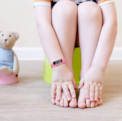 Potty Training Watch - Silent Vibrating Alarm Watch with Countdown Timer (Rose Red)
