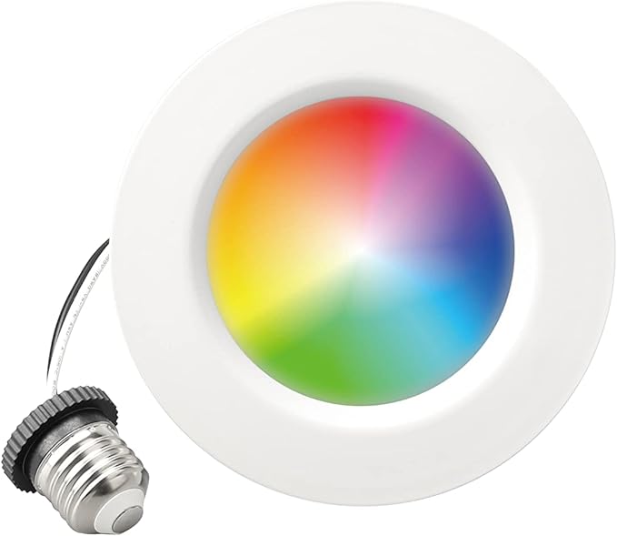 INFIBRITE 4 Inch WiFi Smart 9W 810LM Recessed Retrofit LED Sleek Series Downlight Kit (Includes E26 Connector), Compatible with Alexa and Google, Wet Rated (24 Pack)