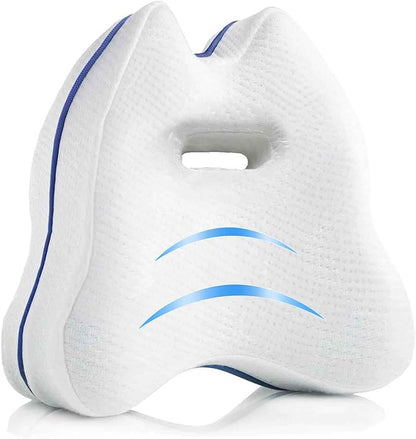 Knee Pillow Leg Pillow for Side Sleepers Foam Support Pillow for Sleeping for Back Pain,Memory Foam Cushion Pregnancy Pillow Leg Positioner Pillows for Side Sleeping