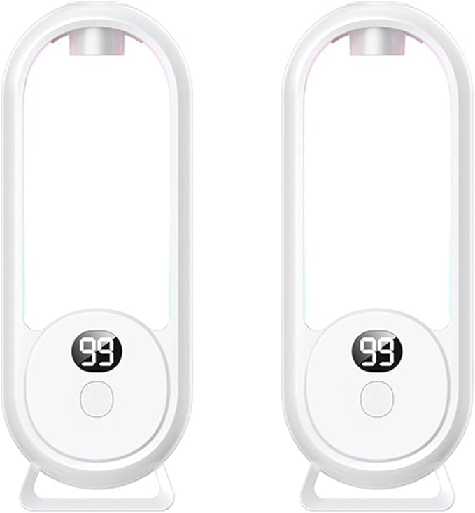 2X Wall Mounted Essential Oil Diffuser Rechargeable Timed Aromatherapy Humidifier Digital Display Air Freshener
