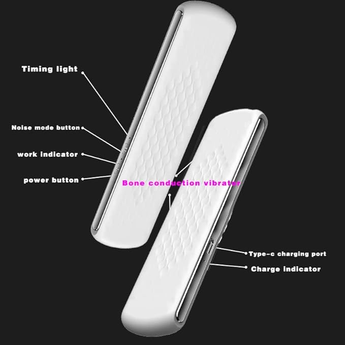 Pillow Speaker-Bone Conduction Wireless Bluetooth Sleep Aid,Bluetooth Wireless Sleep Aid Sound for White Noise Machine
